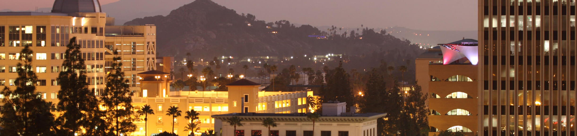 Downtown Riverside at Night