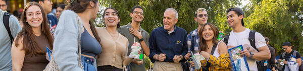 chancellor meeting students